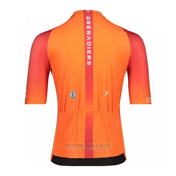 2022 Fahrradbekleidung Ineos Grenadiers Orange Trikot Kurzarm und Tragerhose - zum Schließen ins Bild klicken